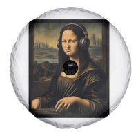 Funny Mona Lisa Bass Face Spare Tire Cover Vintage DJ Producer Music Lover Gift