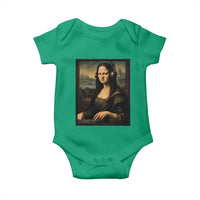 Funny Mona Lisa Bass Face Baby Onesie Vintage DJ Producer Music Lover Gift