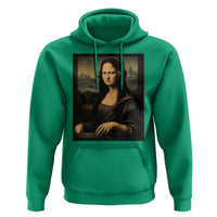 Funny Mona Lisa Bass Face Hoodie Vintage DJ Producer Music Lover Gift