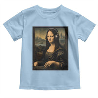 Funny Mona Lisa Bass Face Toddler T Shirt Vintage DJ Producer Music Lover Gift