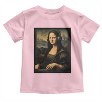 Funny Mona Lisa Bass Face Toddler T Shirt Vintage DJ Producer Music Lover Gift