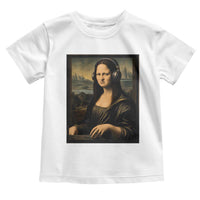 Funny Mona Lisa Bass Face Toddler T Shirt Vintage DJ Producer Music Lover Gift