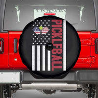 Pickleball Patriotic Spare Tire Cover American Flag Sport Gift - Wonder Print Shop