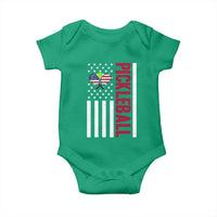 Pickleball Patriotic Baby Onesie American Flag Sport Gift - Wonder Print Shop