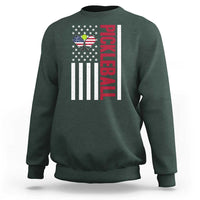 Pickleball Patriotic Sweatshirt American Flag Sport Gift - Wonder Print Shop