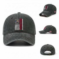 Pickleball Patriotic Washed Cotton Baseball Cap American Flag Sport Gift