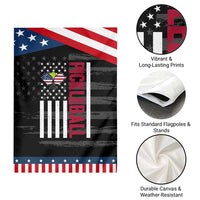 Pickleball Patriotic Garden Flag American Flag Sport Gift