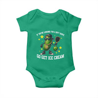 Funny Pickle Playing Pickleball Baby Onesie If You Want Soft Serve Eat Ice Cream - Wonder Print Shop