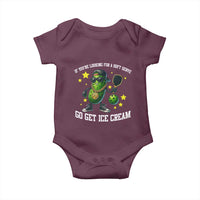 Funny Pickle Playing Pickleball Baby Onesie If You Want Soft Serve Eat Ice Cream - Wonder Print Shop