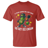 Funny Pickle Playing Pickleball T Shirt If You Want Soft Serve Eat Ice Cream - Wonder Print Shop