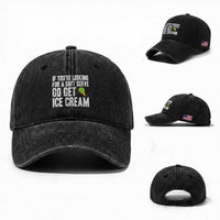 If You Are Looking For A Soft Serve Go Get Ice Cream Washed Cotton Baseball Cap Funny Pickleball Lover