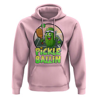 Funny Pickleball Lover Hoodie Pickle Ballin Quote - Wonder Print Shop