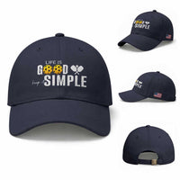 Life Is Good Keep It Simple Baseball Cap Pickleball Lover