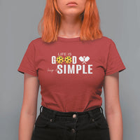 Life Is Good Keep It Simple T Shirt For Women Pickleball Lover - Wonder Print Shop