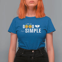 Life Is Good Keep It Simple T Shirt For Women Pickleball Lover - Wonder Print Shop