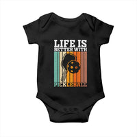 Life Is Better With Pickleball Baby Onesie Funny Dink Saying - Wonder Print Shop
