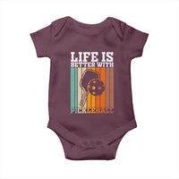 Life Is Better With Pickleball Baby Onesie Funny Dink Saying - Wonder Print Shop