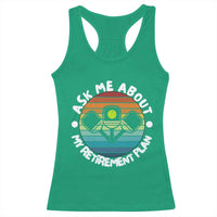 My Retirement Plan Racerback Tank Top Funny Pickleball Gift - Wonder Print Shop