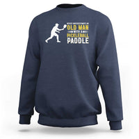 Funny Pickleball Lover Sweatshirt Never Underestimate Old Man - Wonder Print Shop