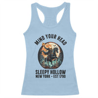 Headless Horseman Racerback Tank Top Mind Your Head Haunted Gift - Wonder Print Shop