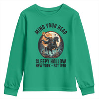Headless Horseman Youth Sweatshirt Mind Your Head Haunted Gift - Wonder Print Shop
