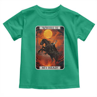 Headless Horseman Toddler T Shirt Where Is My Head Gothic Tarot Gift - Wonder Print Shop