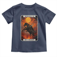 Headless Horseman Toddler T Shirt Where Is My Head Gothic Tarot Gift - Wonder Print Shop