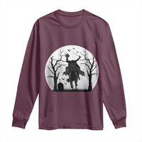 Headless Horseman Long Sleeve Shirt Gothic Horror Halloween Gift - Wonder Print Shop
