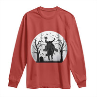 Headless Horseman Long Sleeve Shirt Gothic Horror Halloween Gift - Wonder Print Shop