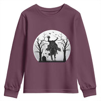 Headless Horseman Youth Sweatshirt Gothic Horror Halloween Gift - Wonder Print Shop