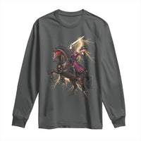 Dullahan Headless Horsewoman Long Sleeve Shirt Gothic Monster Girl Gift - Wonder Print Shop
