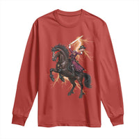Dullahan Headless Horsewoman Long Sleeve Shirt Gothic Monster Girl Gift - Wonder Print Shop