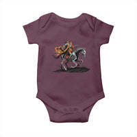 Spooky Skeleton Headless Cowboy Rider Gift Baby Onesie - Wonder Print Shop