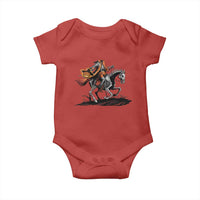 Spooky Skeleton Headless Cowboy Rider Gift Baby Onesie - Wonder Print Shop