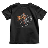 Spooky Skeleton Headless Cowboy Rider Gift Toddler T Shirt - Wonder Print Shop