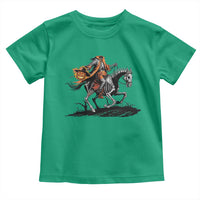 Spooky Skeleton Headless Cowboy Rider Gift Toddler T Shirt - Wonder Print Shop