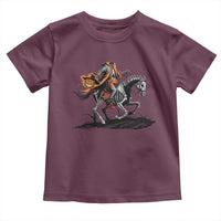 Spooky Skeleton Headless Cowboy Rider Gift Toddler T Shirt - Wonder Print Shop