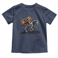 Spooky Skeleton Headless Cowboy Rider Gift Toddler T Shirt - Wonder Print Shop