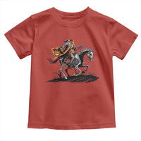 Spooky Skeleton Headless Cowboy Rider Gift Toddler T Shirt - Wonder Print Shop