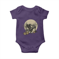 Funny Halloween Gift Baby Onesie Headless Horseman Riding A Dino - Wonder Print Shop
