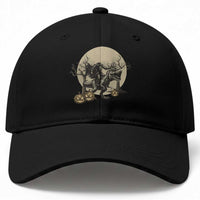 Funny Halloween Gift Baseball Cap Headless Horseman Riding A Dino