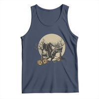Funny Halloween Gift Tank Top Headless Horseman Riding A Dino - Wonder Print Shop
