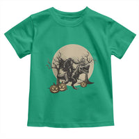 Funny Halloween Gift Toddler T Shirt Headless Horseman Riding A Dino - Wonder Print Shop