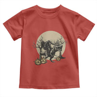 Funny Halloween Gift Toddler T Shirt Headless Horseman Riding A Dino - Wonder Print Shop
