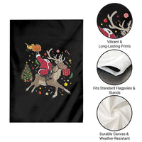 Funny Santa Headless Horseman Garden Flag Christmas Halloween Gift - Wonder Print Shop