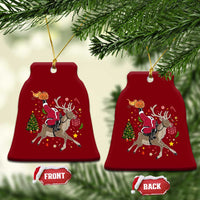 Funny Santa Headless Horseman Ceramic Ornament Xmas Halloween Gift - Wonder Print Shop