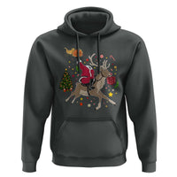 Funny Santa Headless Horseman Hoodie Christmas Halloween Gift - Wonder Print Shop