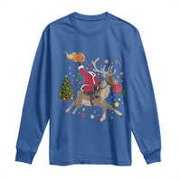 Funny Santa Headless Horseman Long Sleeve Shirt Christmas Halloween Gift - Wonder Print Shop
