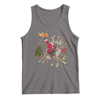 Funny Santa Headless Horseman Tank Top Christmas Halloween Gift - Wonder Print Shop