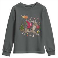 Funny Santa Headless Horseman Youth Sweatshirt Christmas Halloween Gift - Wonder Print Shop